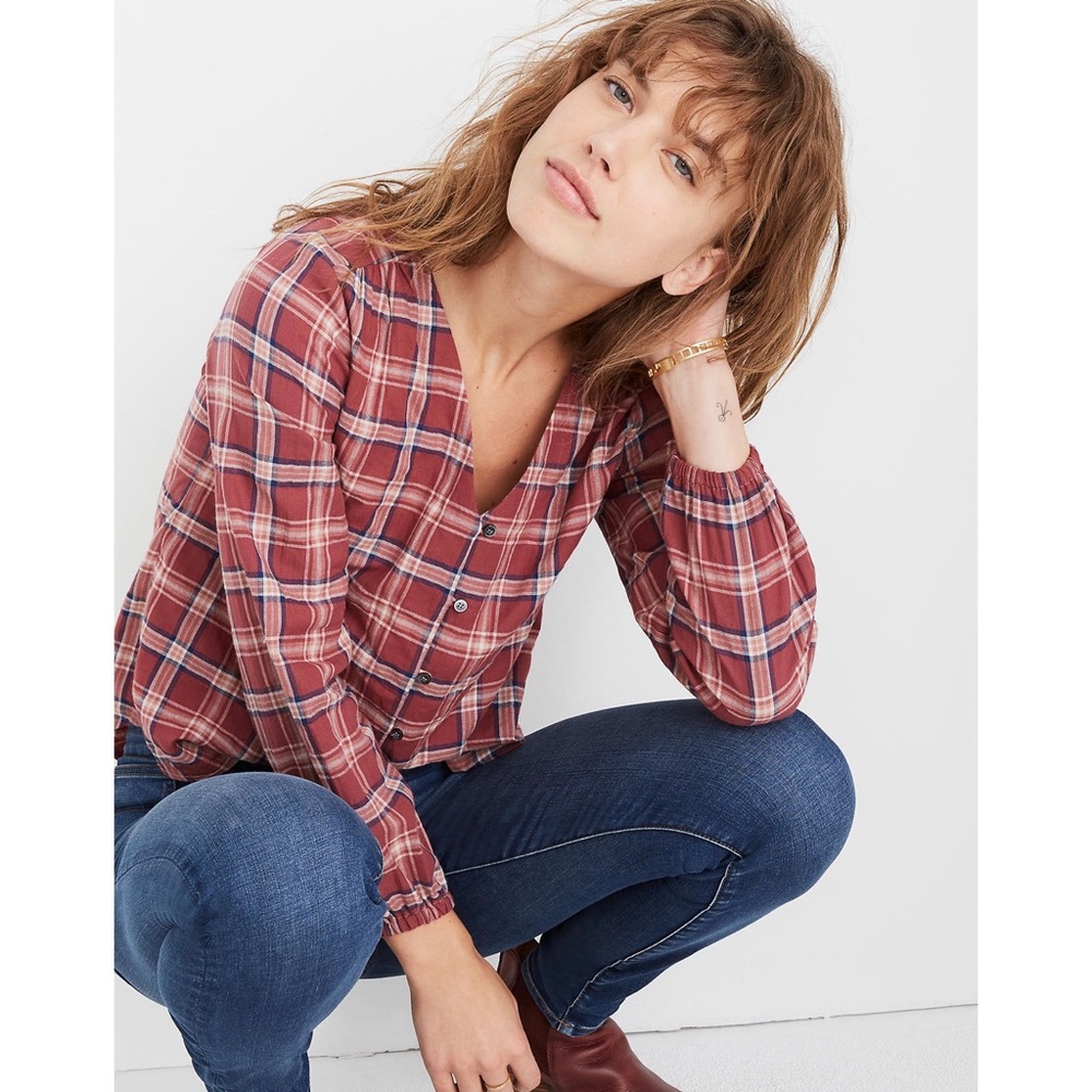 Madewell Button-Down Shirt in Stratfield Plaid
